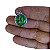 Medalha Original da Aparição de Lourdes com Água da Gruta de Lourdes - Redondo - Bernadette na Gruta - Verde Claro - Imagem 2