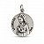 Medalha Original da Aparição de Lourdes: Redonda prateada (alumínio) - Imagem 1
