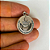 Medalha Original da Aparição de Lourdes: Redonda prateada (alumínio) - Imagem 3