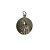 Medalha Original da Aparição de Lourdes: Redonda prateada (alumínio) - Imagem 1