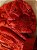 Vestido midi laise vermelho manga bufante - Imagem 3