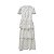 Vestido midi renda guipir branco saia camadas - Imagem 3