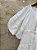 Vestido midi branco recorte busto manga bufante - Imagem 7