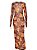 Vestido midi tubinho estampado manga longa fábula - Imagem 7