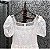 Vestido midi renda branco decote telado - Imagem 6