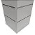 Expositor Giratório de balcão p/  joias e outros com chapéu decorativo -20(L)X20(C)X50(A) BRANCO MDF18mm + 32 Ganchos  5 cm branco + Canaletas de PVC nos frisos- Pronta Entrega - Imagem 3