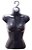 30 Cabides Com Busto Feminino - Plástico Preto - Adulto - 65,5cm (altura) x 40,5cm (largura) x 4,6cm (diâmetro) - PRONTA ENTREGA - Imagem 1