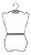 30 Cabides Silhueta Juvenil - Acrílico Cristal Virgem  -66 cm de altura x 35 cm ombro x 10mm de diâmetro - Imagem 1