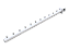 10 RT Cabideiro Pop com pinos separadores  de 40 cm  p/ barra 20x30mm - Branco ou Preto - Pronta entrega - Imagem 1