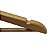 Cabide de Madeira Tradicional Adulto Marfim Claro com Base Inferior - 45 cm comprimento x 26 cm Altura x 1 cm espessura- 50 unidades - Imagem 4