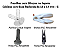 50 Presilhas / prendedor com silicone p/ cabides grossos G ( Base redonda de 10 a 14 mm) – Preta, Branca. Acrílica ou Prata – ideal p/ calças, saias e conjuntos – Pronta Entrega - Imagem 2