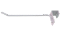 50 Gancho expositor p/ barra 20x30 mm de 1 haste - Preto ou Branco - 15, 20, 25 e 30 cm  - Diâmetro:4,76mm - Outros modelos (11) 94220-9117 - Imagem 5