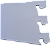10 Suporte Faca Cremalheira com Aba e Ventosa de Silicone -  Base p/ Cremalheira passo 25 ( 20, 25, 30, 35 ou 40 cm) -  Branco ou Preto - PRONTA ENTREGA - Imagem 2