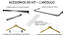 Kit  Expositor 1 MÓDULO loja estante móvel estrutura cremalheira modular  metalon - regulagem de altura e desmontável+ prateleiras + Arara + Barra + Rts + Cabides Madeira -Dourado, Rose ou Preto -104 ou 124 cm L x  2,20 m A x 0,45 m P - Pronta entrega - Imagem 5