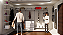 Closet Completo em "L" com Cremalheiras em Aço, Móvel c/ Gavetas, rodas e tampo em vidro + Espelho Iluminado - Parede maior - 2,00 m A x 3,60 m C; Parede menor - 2,00 m A x 1,50 m C-R$5400,00 em 10x no cartão - Entre em contato - Imagem 9