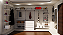 Closet Completo em "L" com Cremalheiras em Aço, Móvel c/ Gavetas, rodas e tampo em vidro + Espelho Iluminado - Parede maior - 2,00 m A x 3,60 m C; Parede menor - 2,00 m A x 1,50 m C-R$5400,00 em 10x no cartão - Entre em contato - Imagem 11