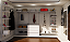 Closet Completo em "L" com Cremalheiras em Aço, Móvel c/ Gavetas, rodas e tampo em vidro + Espelho Iluminado - Parede maior - 2,00 m A x 3,60 m C; Parede menor - 2,00 m A x 1,50 m C-R$5400,00 em 10x no cartão - Entre em contato - Imagem 1
