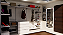 Closet Completo em "L" com Cremalheiras em Aço, Móvel c/ Gavetas, rodas e tampo em vidro + Espelho Iluminado - Parede maior - 2,00 m A x 3,60 m C; Parede menor - 2,00 m A x 1,50 m C-R$5400,00 em 10x no cartão - Entre em contato - Imagem 3