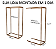 Kit arara estante cremalheira aço reforçado metalon  multiuso modular com regulagem de altura e desmontável- móvel+ prateleiras +Arara+Barra+Rts+Cabides Madeira -Dourado, Rose ou Preto - 2,08 L x 2,20 A x 0,45 P (m) - Pronta entrega - Imagem 6