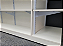 Gondola expositora central c/ sistema cremalheira - prateleiras removíveis , regulagem de altura, desmontável e  rodízios na base ( expões dos 2 Lados) - MDF Branco 15mm - 1,10 m A x 1,85 m L x 60 cm Prof. - Outras medidas (11) 94220-9117 - Imagem 4