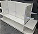 Gondola expositora central c/ sistema cremalheira - prateleiras removíveis , regulagem de altura, desmontável e  rodízios na base ( expões dos 2 Lados) - MDF Branco 15mm - 1,10 m A x 1,85 m L x 60 cm Prof. - Outras medidas (11) 94220-9117 - Imagem 7