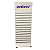 Kit Gôndola 1 Face MDF Branco com espaço para logotipo – 1,90m A x 0,70m L + 30 Ganchos + Canaletas PVC + Rodas. Personalização opcional. Outros tamanhos. Whats (11) 94220-9117 - Imagem 3