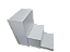 Kit Expositor 3 peças para malas, bolsas, sapatos e outros para lojas e feiras - Usar  peças  separadamente ou acopladas - Compactação do Kit sistema boneca Russa- Pés reguláveis na base Branco ou Preto - Outras medidas pelo whats (011) 94220-9117 - Imagem 1