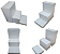Kit Expositor 3 peças para malas, bolsas, sapatos e outros para lojas e feiras - Usar  peças  separadamente ou acopladas - Compactação do Kit sistema boneca Russa- Pés reguláveis na base Branco ou Preto - Outras medidas pelo whats (011) 94220-9117 - Imagem 4