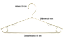 200 Cabide adulto slim cavado (cavas nas laterais )- Acrílico, Branco, Preto ou Prata - Resistente - 20cm (altura) x 42cm (largura) x 8mm (Diâmetro) - Pronta Entrega - Imagem 8