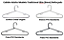 250 Cabides adulto Slim  ( fino e resistente) Modelo tradicional - Acrílico, Branco, Preto ou Prata - 20cm (altura) x 40cm (largura) x8mm (Diâmetro) - Pronta Entrega - Imagem 2