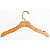 Kit 30 Cabides de madeira PREMIUM TOP e ganchos LUXO : Cromado, Rose ou Dourado- Pronta entrega - Imagem 1