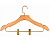 30 Cabides de madeira PREMIUM com presilhas de aço e ganchos LUXO : Cromado, Rose ou Dourado- Pronta entrega - Imagem 1