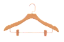 30 Cabides de  madeira  PREMIUM com presilhas de aço e ganchos LUXO : Cromado, Rose ou Dourado- Pronta entrega - Imagem 4