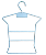 50 Cabides silhueta corpo body BEBE para vestidos e conjuntos bebe  com placa de identificação- Acrilico, Branco, Prata ou Preto -37x27x0,6cm - Pronta Entrega - Imagem 4