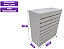 Balcão expositor central para loja simples canaletado - MDF 100% 15MM - MEGA RESISTENTE - 1m de Altura x 0,85cm de Largura x 0,38cm de Profundidade - PRONTA ENTREGA - Imagem 5