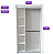 Cabideiro Duplo com Colmeia/Nichos Laterais MDF 100% - Funcional - 1,85 A x 0,92M L x 0,32M P - Pronta Entrega - Imagem 5