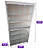 Armário Prateleira Vitrine com Dois Níveis de Portas de Correr em Vidro – 6 Prateleiras Internas, MEGA ESPAÇOSO| MDF 15mm | 1,85m (A) x 0,92m (L) x 0,32m (P) - Pronta Entrega - Imagem 4
