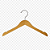 Kit 30 Cabide madeira infantil nobre atacado – alta durabilidade e elegância- marfim ou branco - pronta entrega - Imagem 1