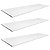 3 Prateleiras madeira MDF 18mm branco com 6 suportes faca luxo - base p / painel canaletado ou parede - Sob medida chame no whats - Imagem 1