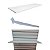 3 Prateleiras madeira MDF 18mm branco c/ 6 suportes faca - base p / painel canaletado ou parede - Diferentes tamanhos para escolher - Sob medida  whats (11) 94220-9117 - Imagem 3