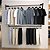 Arara para Roupa Modular Profissional para Lojas e Closets – Colunas com Fixação Só na Parede, Altura Ajustável e Máximo Aproveitamento do Espaço - Imagem 5