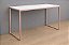 Mesa Clean Metalon Elegante Com Tampo de MDF P/ Escritório e Lojas - 0,75 A x 1,20 L x 0,60 P - Imagem 2