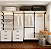 Conjunto Closet Aberto Moderno Premium - Estante Cremalheira Completa 2M de Altura x 2,80 M de Largura - Orçamento para novos tamanhos: Whats - (11) 94220-9117. Closet Aberto Sob Medida | Transforme Seu Espaço! - Imagem 1