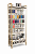 Estante Canaletada com prateleira superior e inferior Clean Metalon Elegante Chapa de MDF P/ Lojas - 1,90 A x 0,90 L x 0,38 P - Preço de Fábrica - Imagem 2