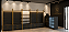 Loja Pronta Completa para Bijuterias e Acessórios – 10 Peças | MDF Preto e Metalon Dourado | Com LED, Balcão Vitrine e Expositores - Imagem 2