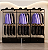 Loja Completa para Moda Unissex – 60 m² | 20 Peças em MDF Preto e Metalon Dourado | Balcão Vitrine + Expositores Premium - Imagem 7