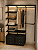 Conjunto Closet Aberto Industrial Moderno - Estante Cremalheira Completa 2M de Altura x 1,80 M de Largura - Orçamento para novos tamanhos: Whats - (11) 94220-9117. Closet Aberto Sob Medida | Transforme Seu Espaço! - Imagem 1