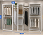 Conjunto Expositor 3 MÓDULOS + Conexões - Loja Estante Modular Metalon - Estrutura Cremalheira c/ Regulagem de Altura e Desmontável + Prateleiras + Arara + Barra + Rts + Cabides Madeira 3,80 M L x 2,20 m A x 0,45 m P - PROMOÇÃO - Imagem 7