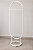 Arara de Chão para Loja - Design Oval Decorativo Moderno Sofisticado em Aço - Pedestal Para loks Mancebo - Modelo Arco - Imagem 7