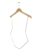 5 Cabides madeira  silhueta / body   liso com corpo em aço cromado - Adulto - Marfim Claro - Pronta entrega - Imagem 1